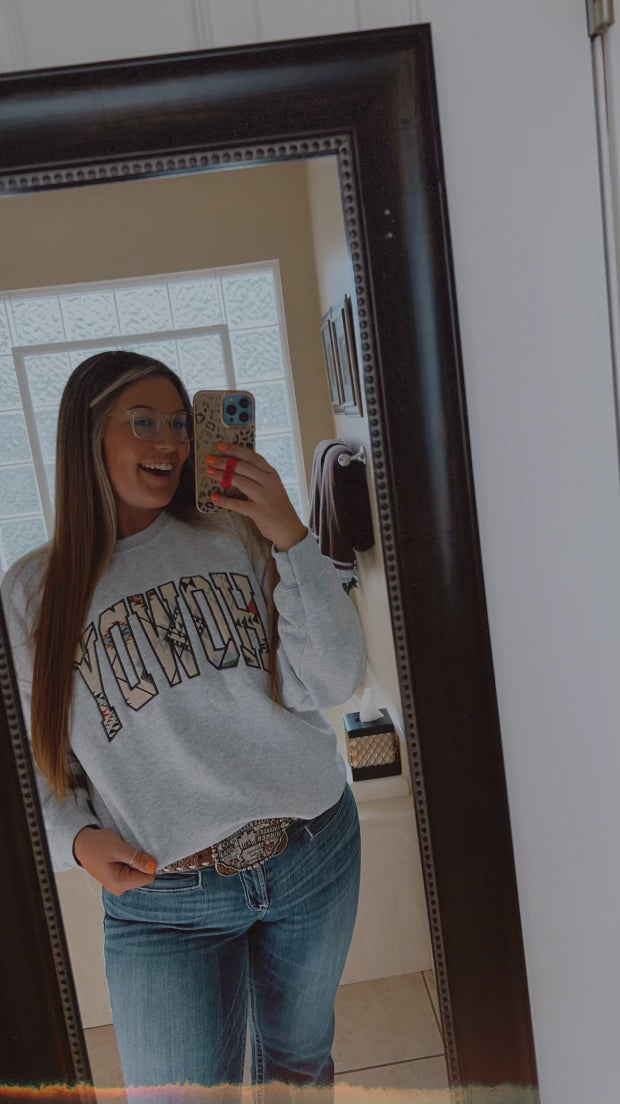 Howdy Embroidered Crewneck