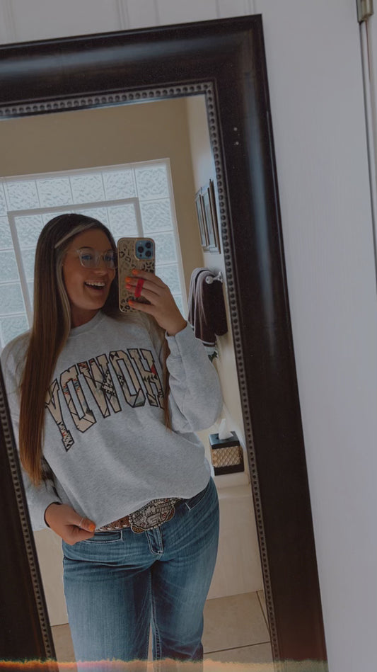 Howdy Embroidered Crewneck