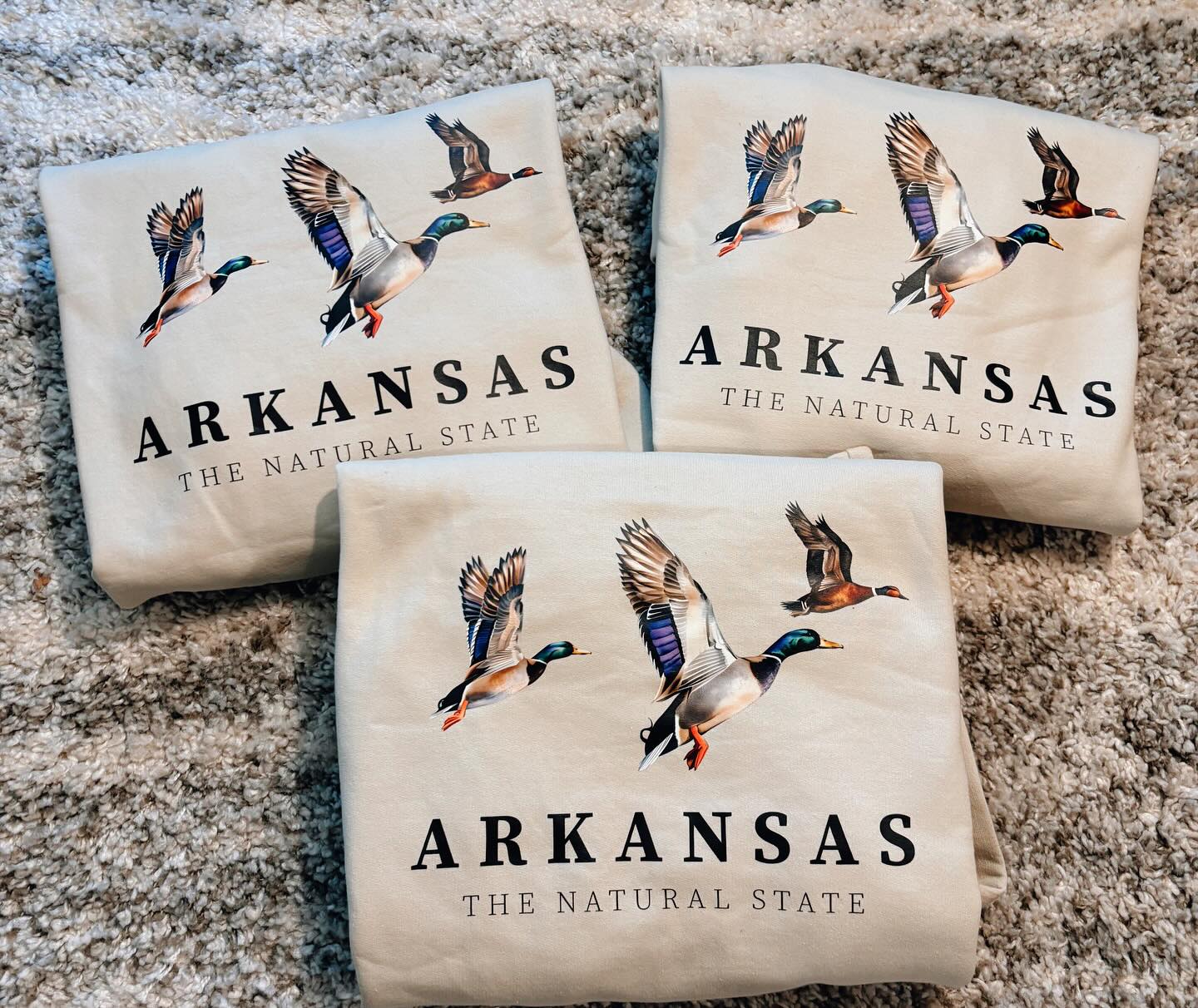 Arkansas 3 Duck Sweatshirt