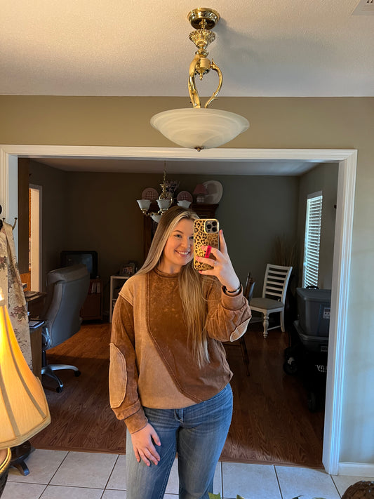 Brown Acid wash pull over