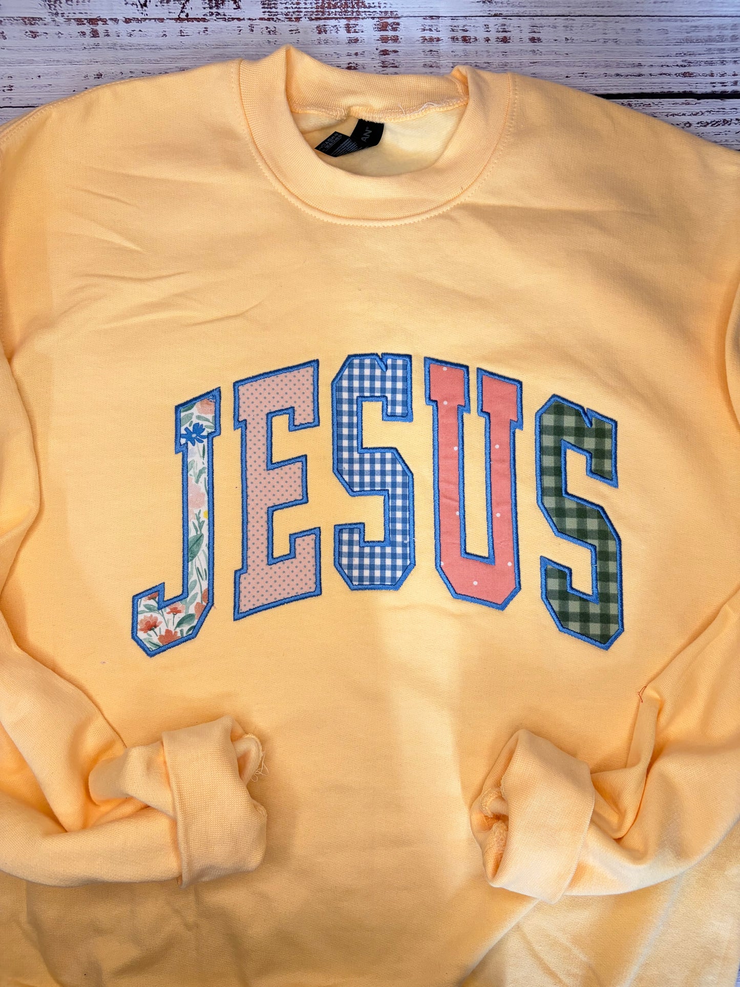 Jesus Embroidered Sweatshirt