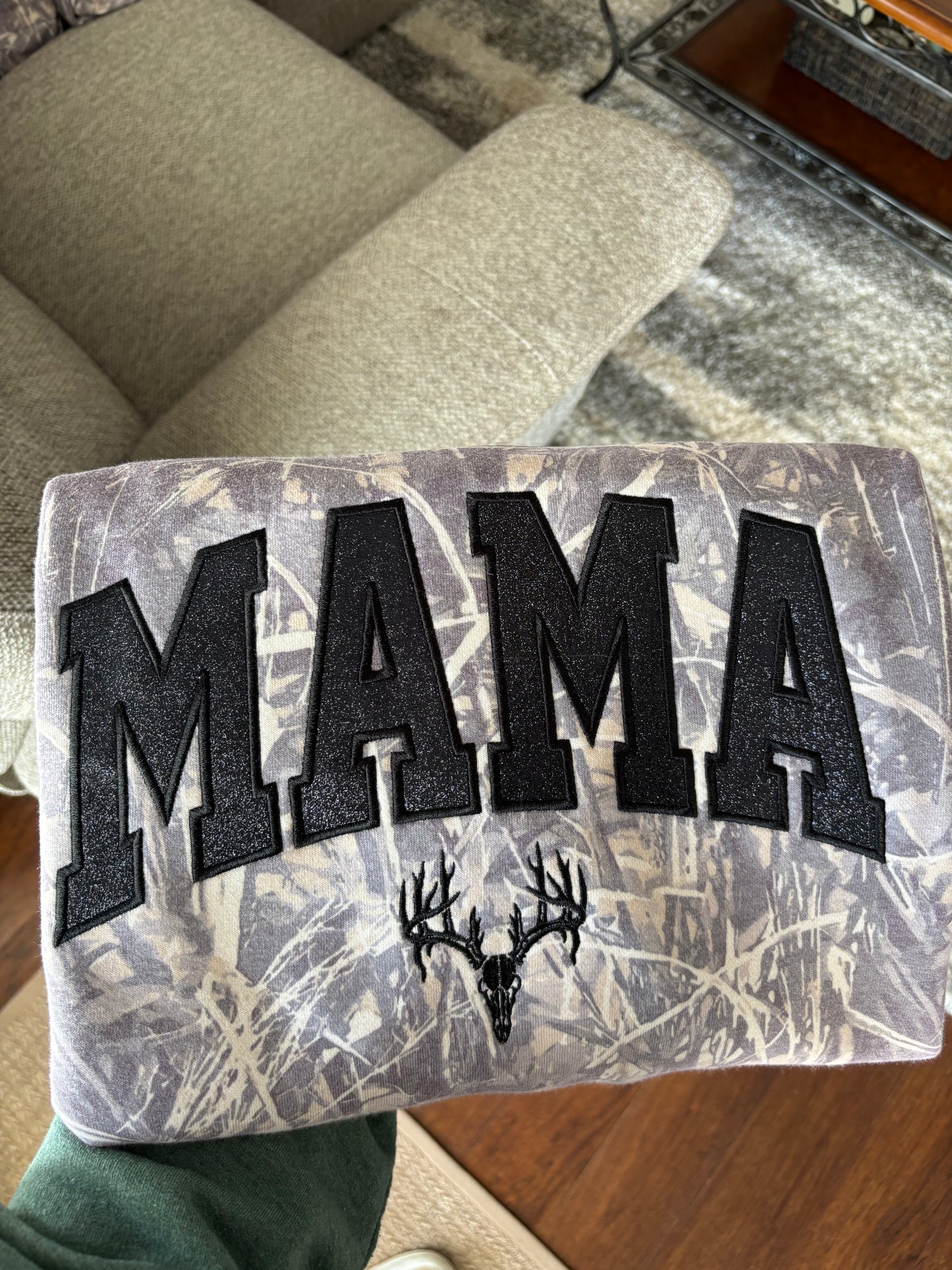 Mama Black Sparkle Camo