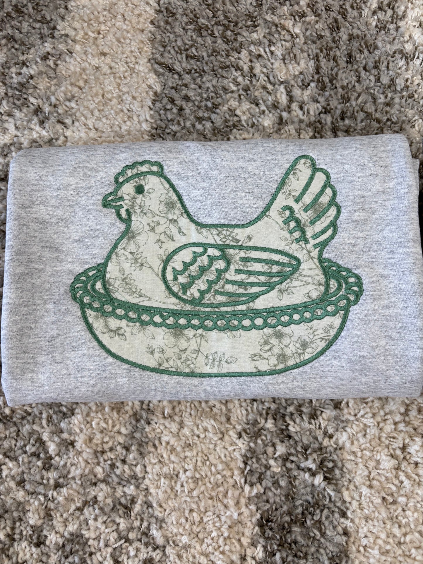 Glass Chicken Sweatshirt Green