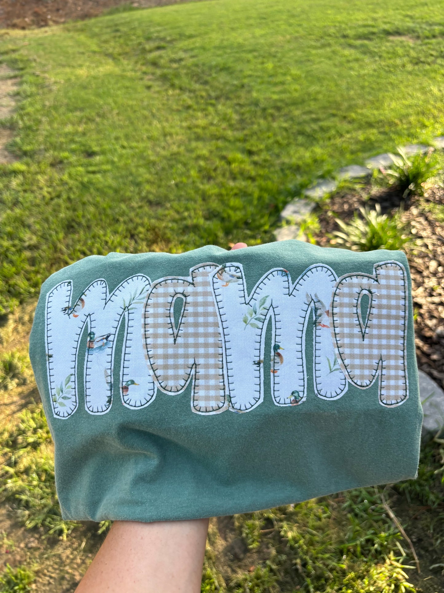 Mama Duck Embroidered Tshirt