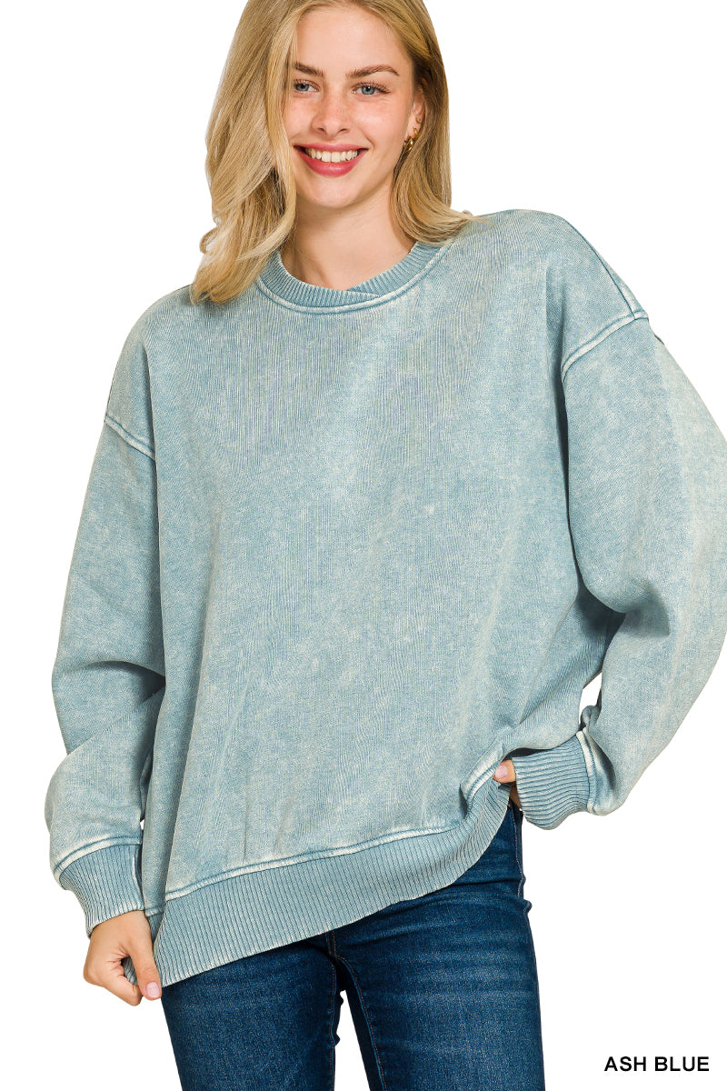 Ash Blue Zenana Sweatshirt