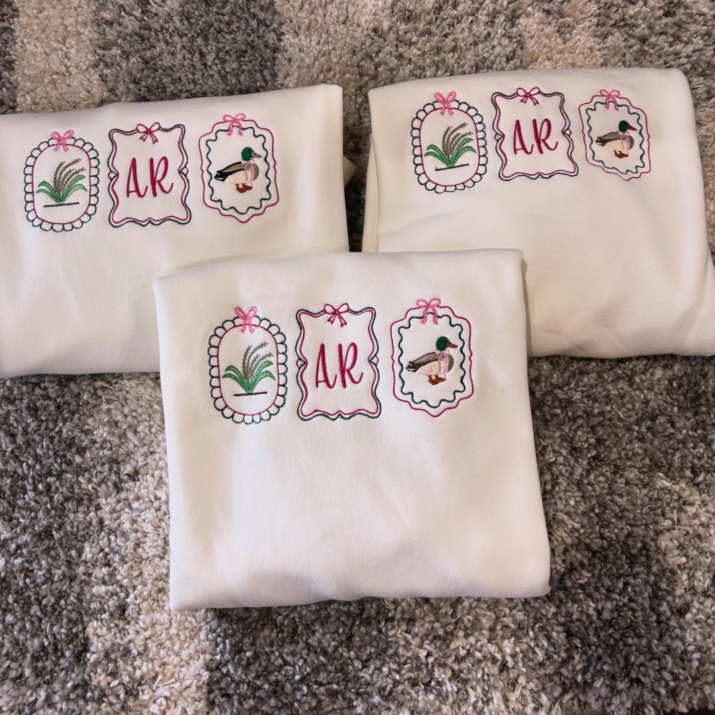 Duck Frames Embroidered Sweatshirt