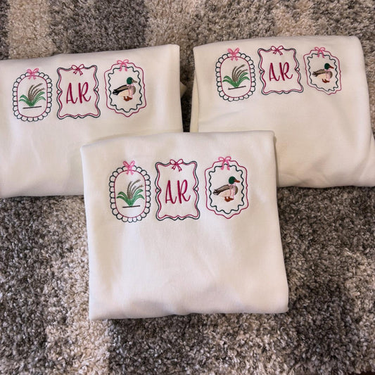 Duck Frames Embroidered Sweatshirt