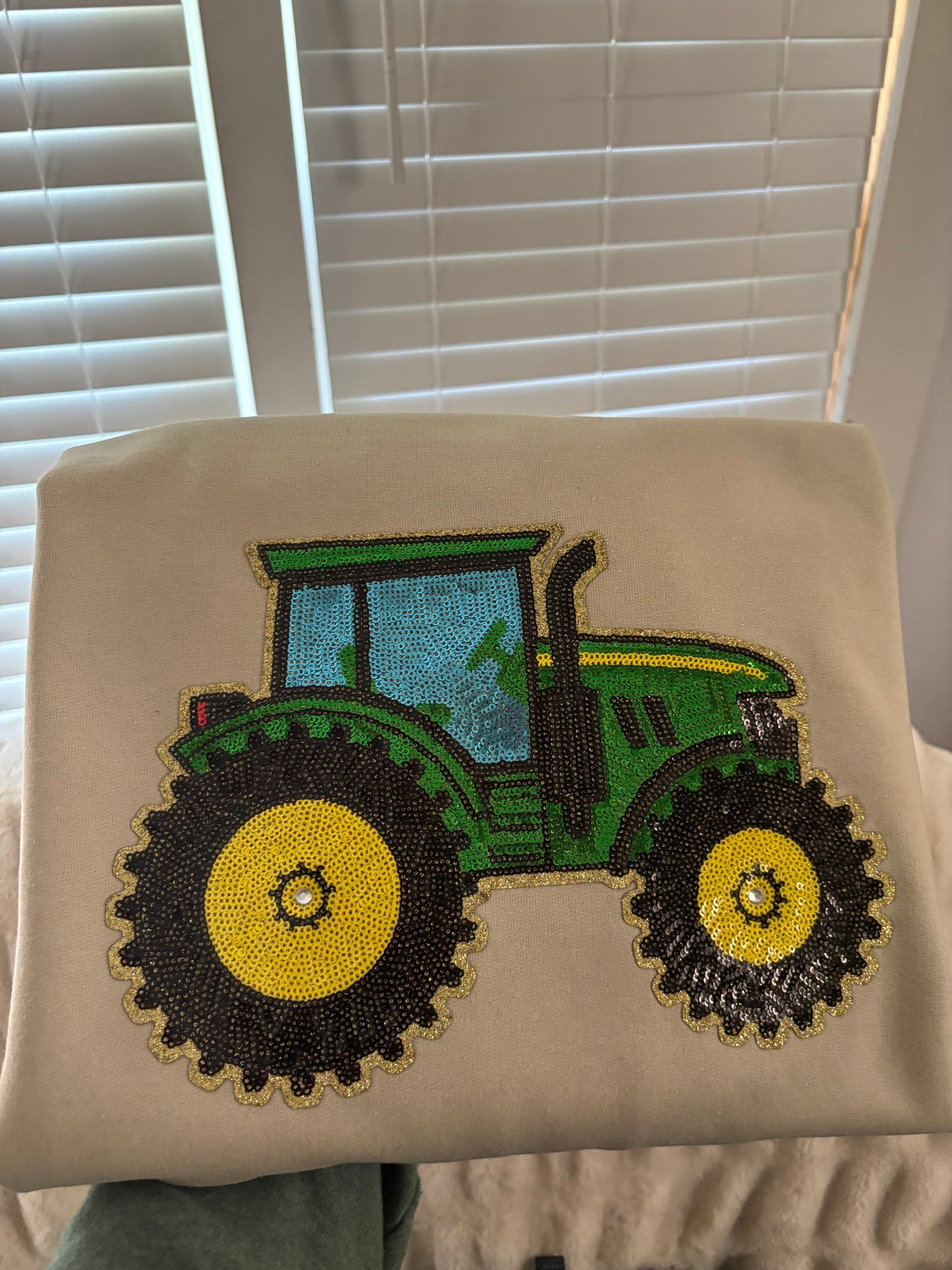 Tractor Sequin Sweatshirt