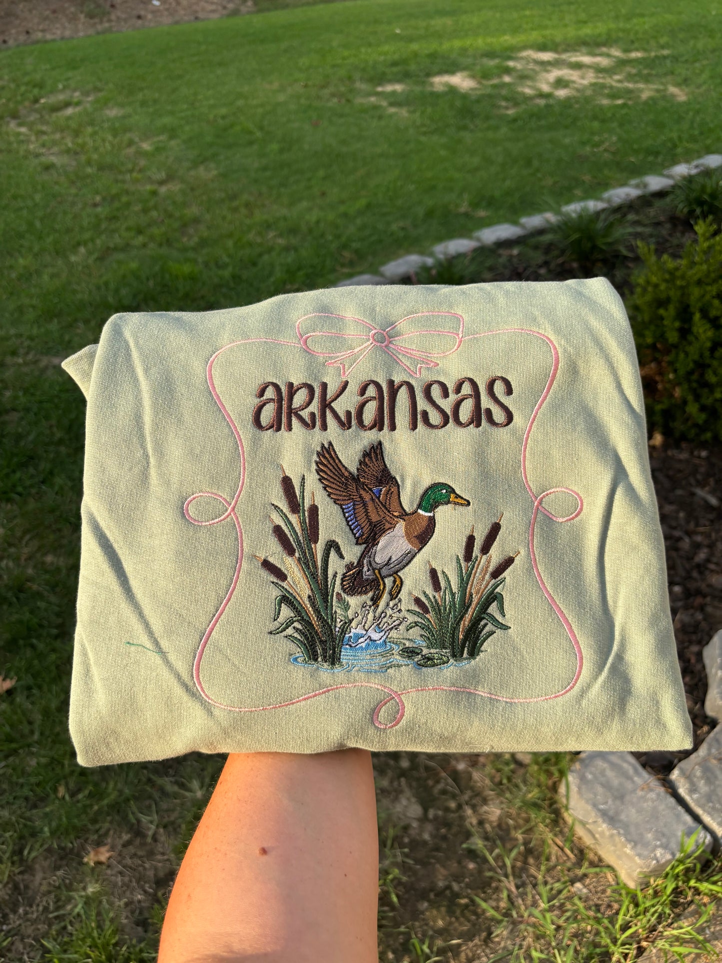 Arkansas Duck Bow Sweatshirt