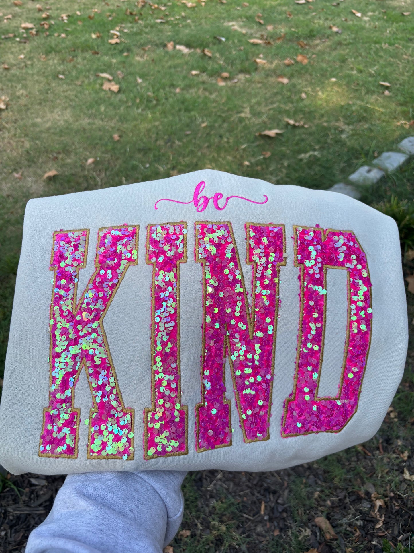 Be Kind Sequin Sweatshirt