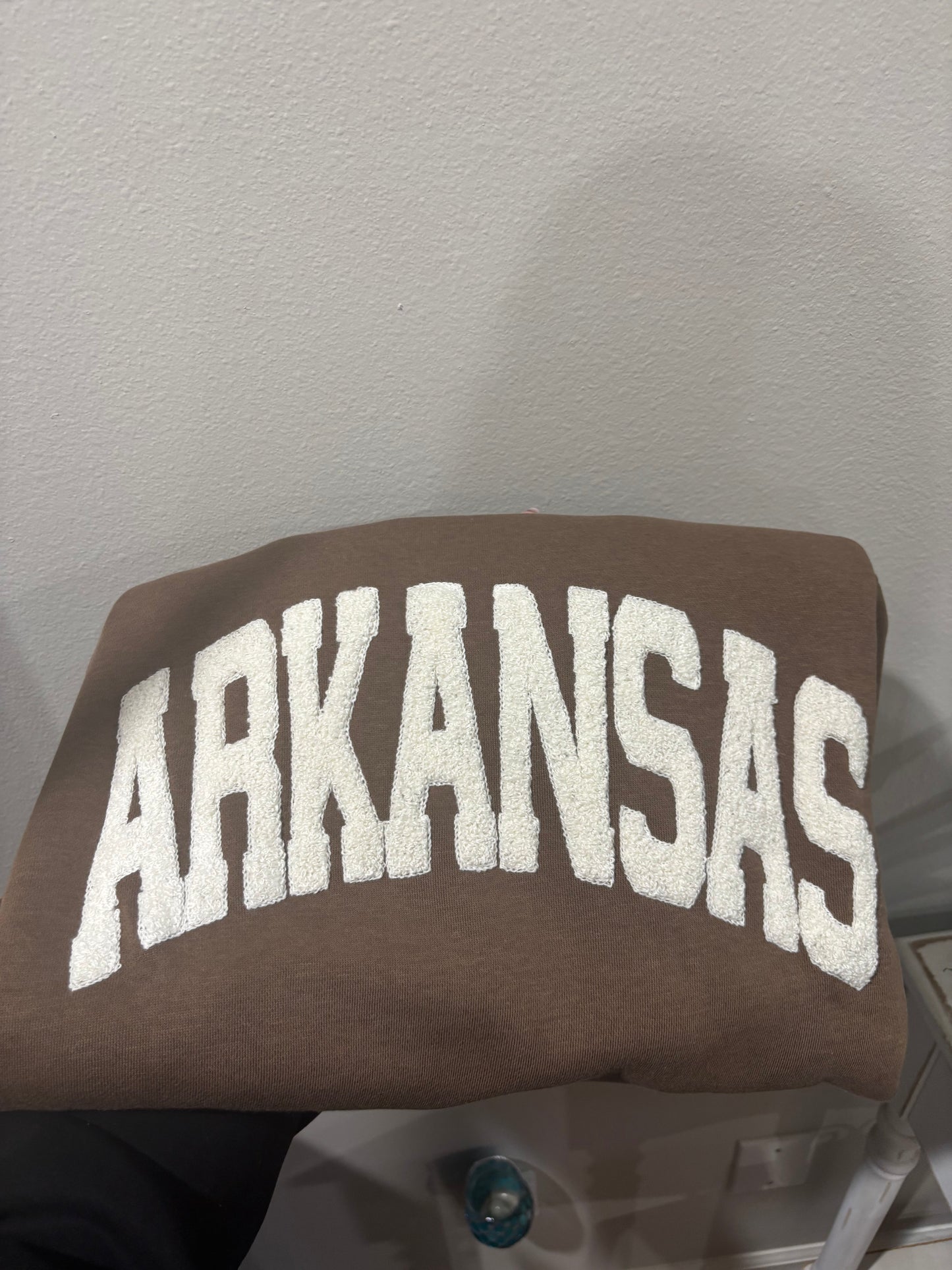 Brown/White Embroidered AR