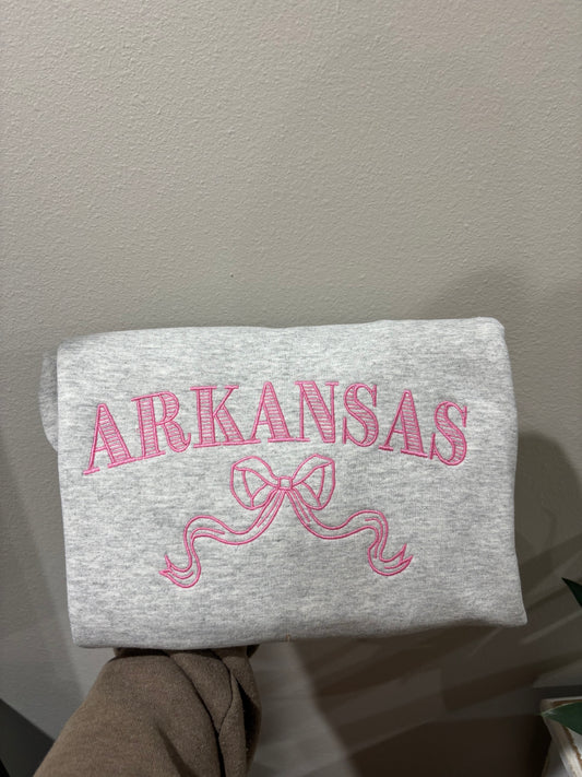 Arkansas Bow Ash Sweatshirt