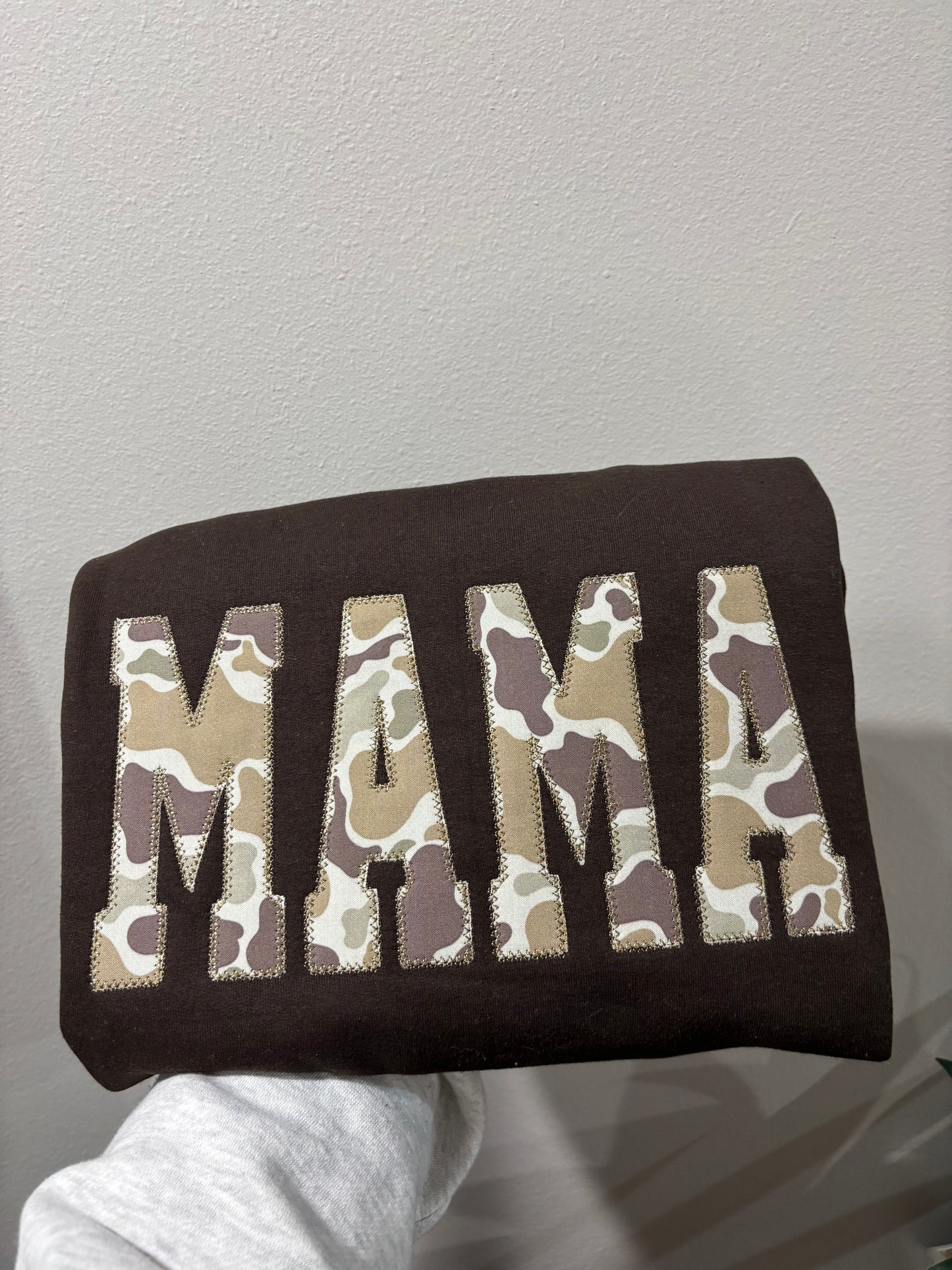 Mama Duck Camo Chocolate Sweatshirt
